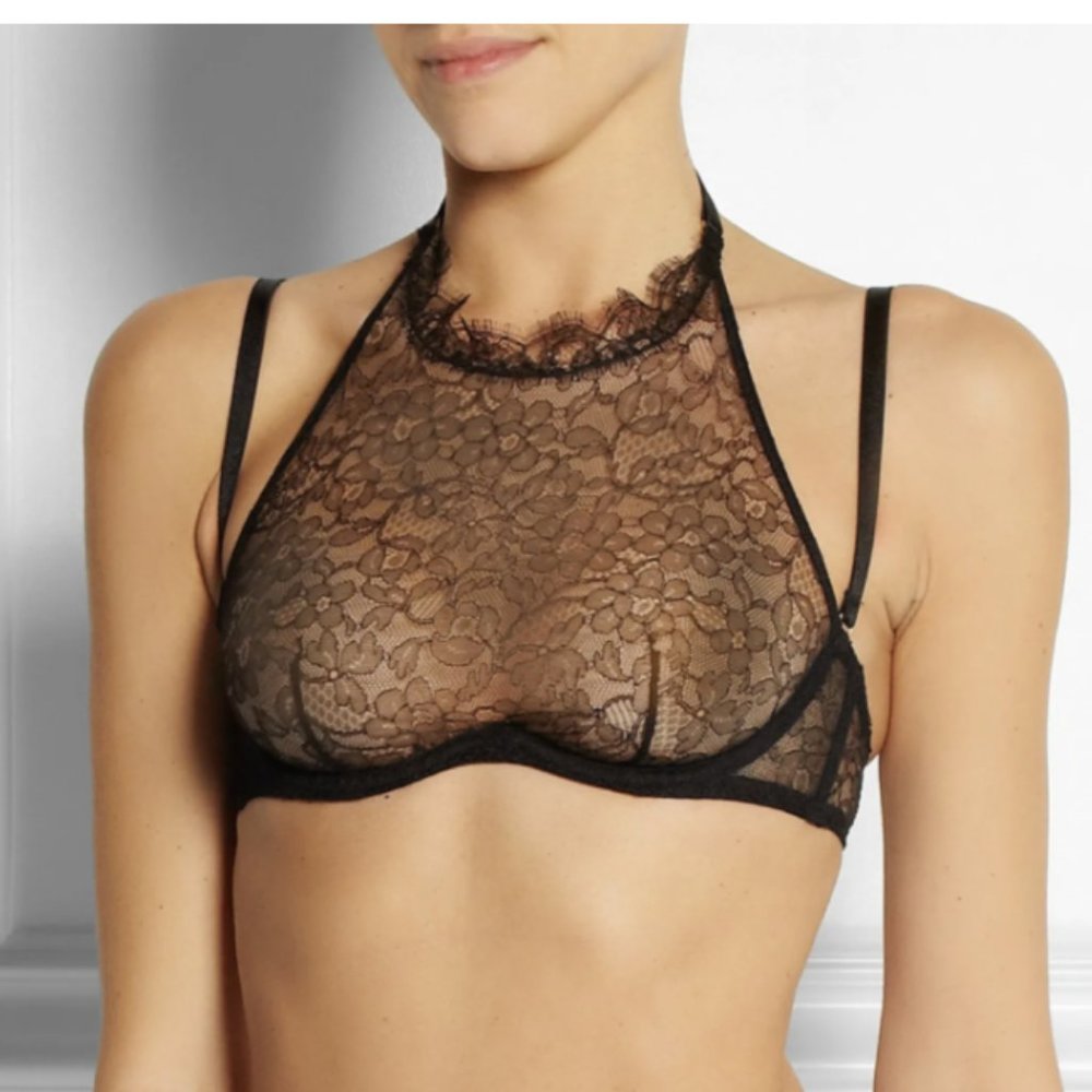 Very Sexy Anoushka halterneck lace underwired bra